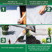 Weed Barrier 4 ft. x 200 ft.  Heavy Duty Matrix Grid Landscape Fabric 4