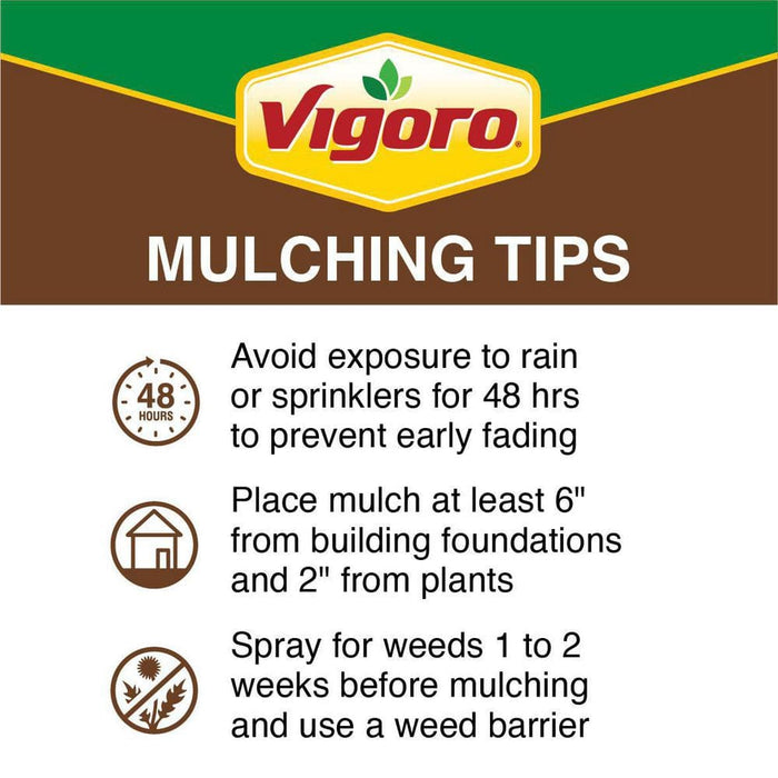 Wood Mulch Brown 2 cu.ft. Premium Shredded Bagged Vigoro 7