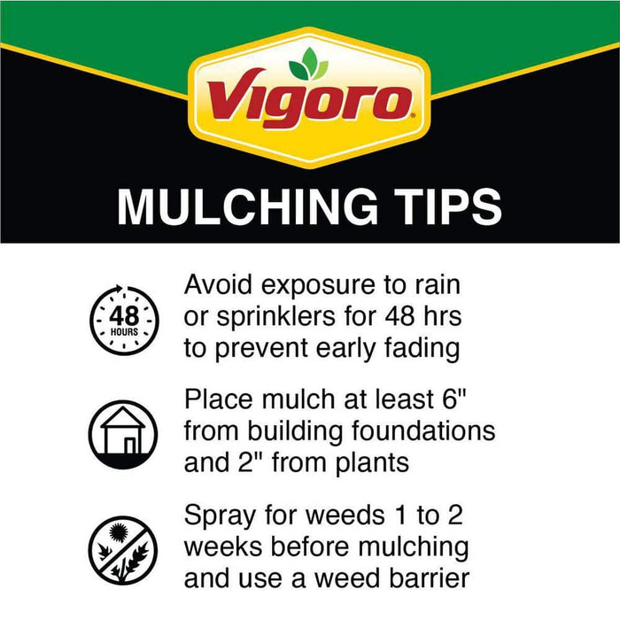 Wood Mulch Black 2 cu.ft. Premium Shredded Bagged Vigoro 7