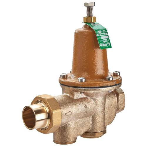 Brass Pressure Regulating 1 in. Sweat PSI-300