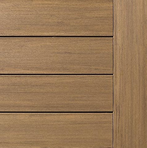Composite Decking 1 in. x 6 in. x 20 ft. Wathered Teak Square Edge Board