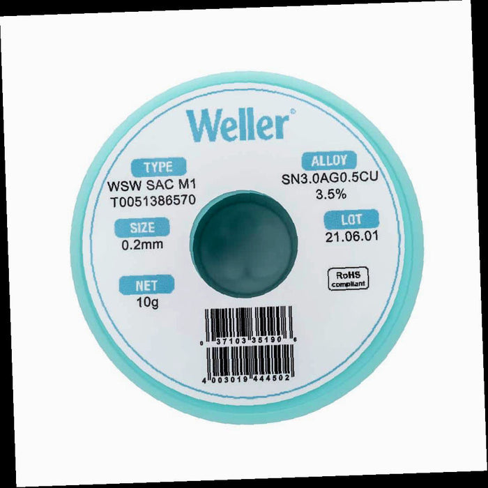Solder Wire Dia 0.2 mm 10 g SAC M1