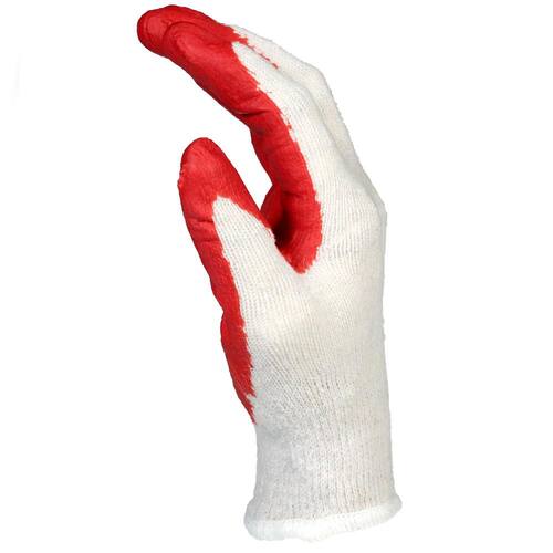 Knit Gloves Large Economy Latex Coated 6-Pack