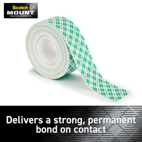 Permanent Double Sided Indoor Mounting Tape 1 in. x 1.52 yds.