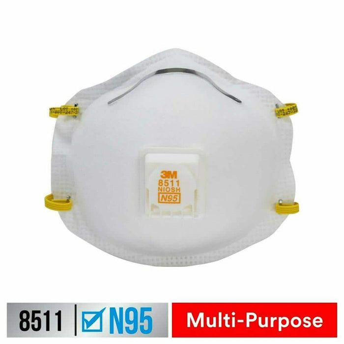 Disposable Respirator Mask with Cool Flow Valve Sanding and Fiberglass  (1-Pack) N95 8512 2