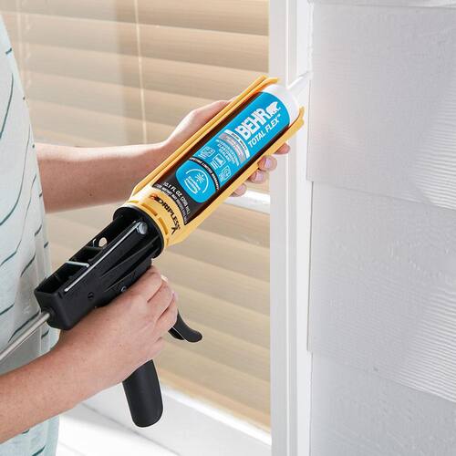 Window & Door Sealant, Total Flex, Elastomeric, White, 10.1 fl. oz.