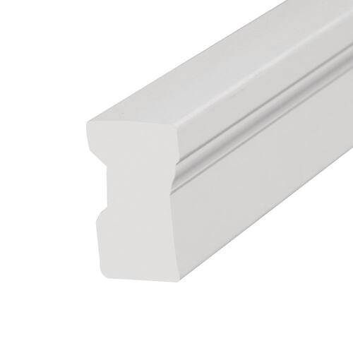 PVC Composite Brickmould Moulding 1 1/4 in. x 2 in. x 8 ft. Primed