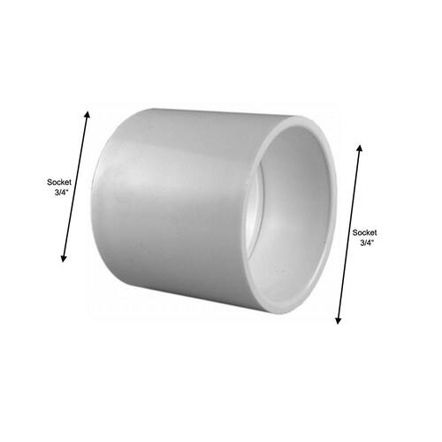 PVC Coupling 3/4 in. x 3/4 in. Underground Use PSI-480