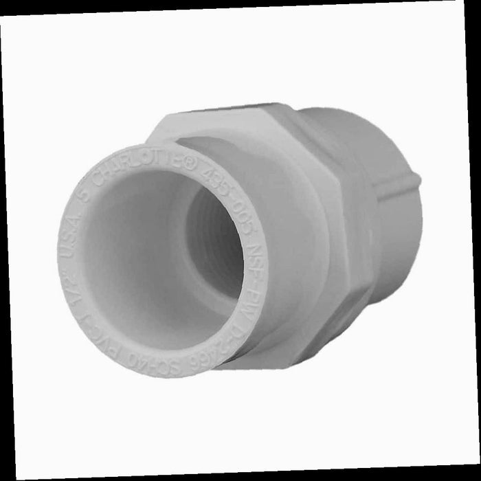 PVC Schedule 40 Reducer Female Adapter 1 in. x 3/4 in. S x FPT