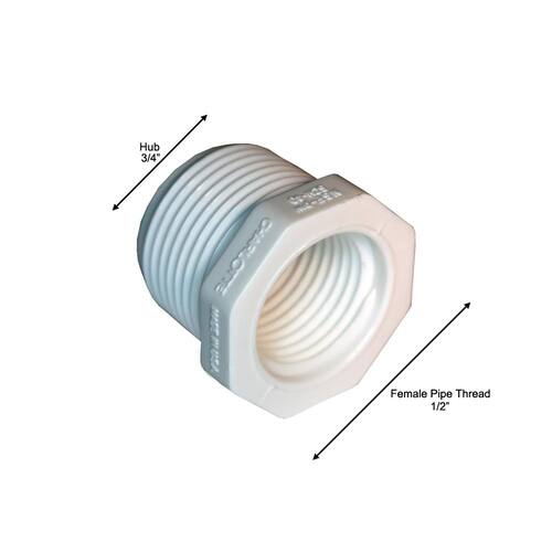 PVC Adapter 3/4 in. x 1/2 in. Underground Rated PSI-480