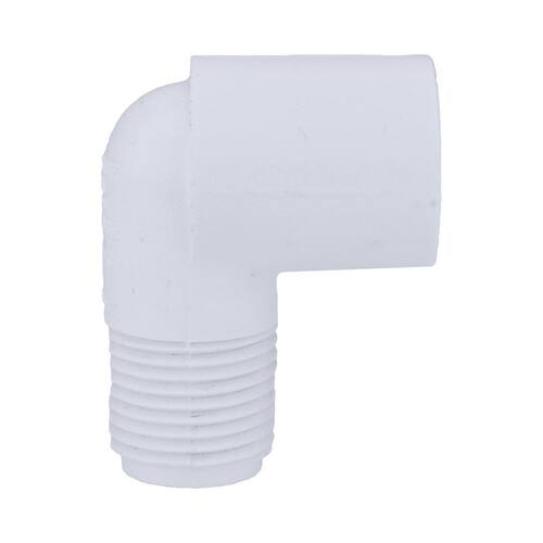 PVC 90-degree MPT x S Street Elbow Fitting 1/2 in. Schedule 40