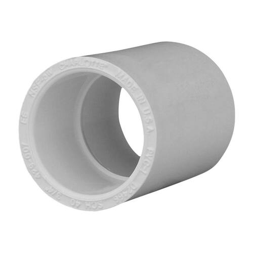 PVC Coupling 3/4 in. x 3/4 in. Underground Use PSI-480 (10-Pack)