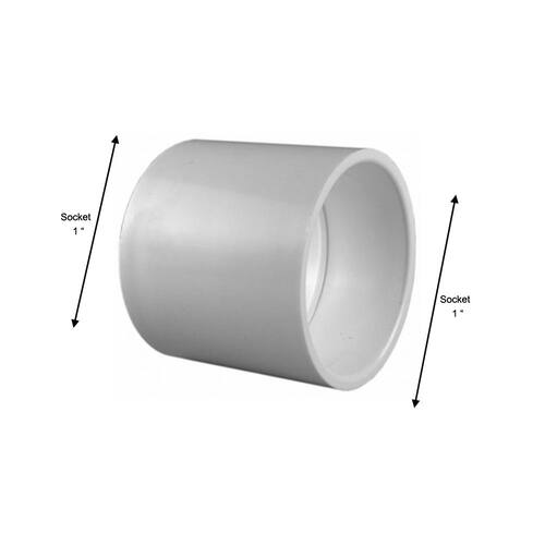 PVC Coupling 1 in. x 1 in. Underground Use PSI-450 5