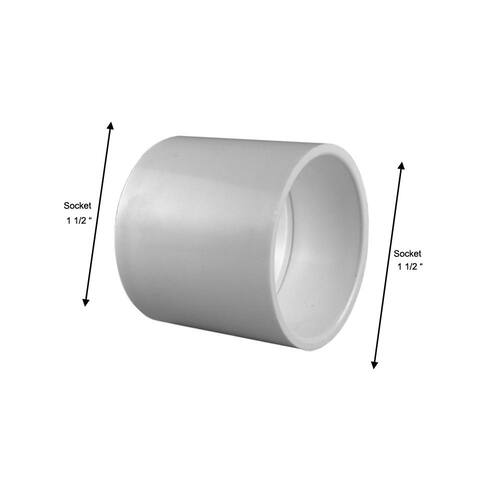 PVC Coupling 1-1/2 in. x 1-1/2 in. Underground Use PSI-330