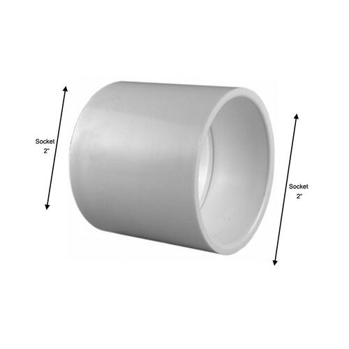 PVC Schedule 40 Coupling 2 in. Slip x Slip