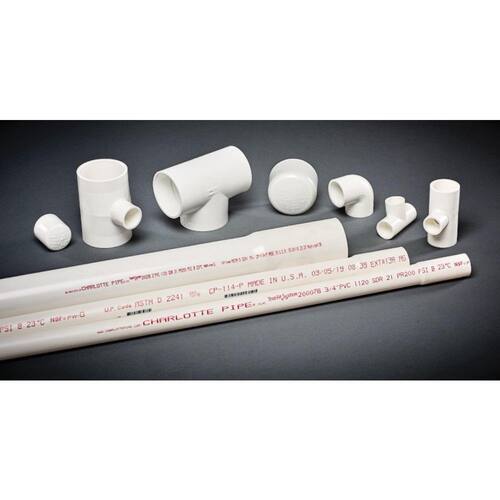 PVC Fitting Sch 40-Degree 90-Degree Elbow 3/4 in. (10-Pack)