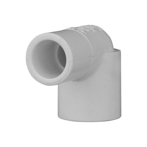 PVC Schedule 40 90-degree Spigot x S Street Elbow Fitting 1/2 in.