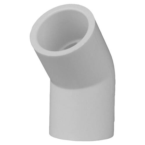 PVC Schedule 40 45-Degree S x S Elbow Fitting 1/2 in.