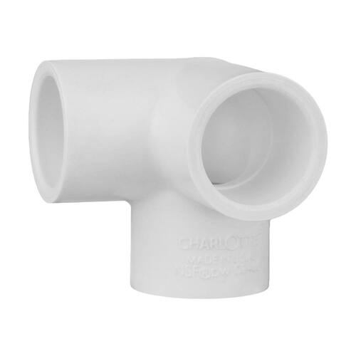 PVC Elbow Fitting 1/2 in. 90-Degree Side Outlet S x S x S