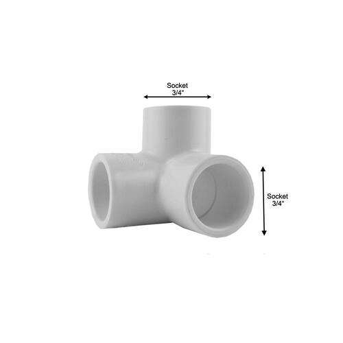 PVC Fitting 90-Degree Elbow 3/4 in. x 3/4 in. Side Inlet PSI-240