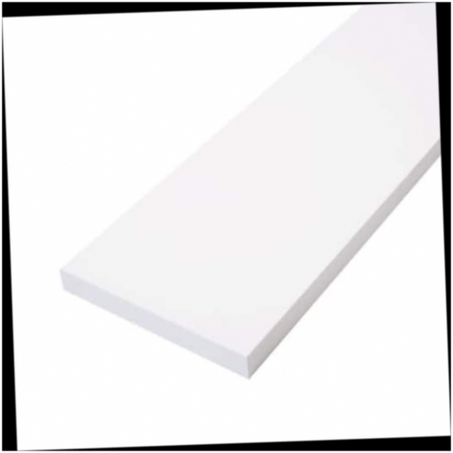 Finger-Joint Trim Board White Primed Softwood Boards 1 in. x 6 in. x 16 ft.