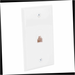 Ethernet Wall Plate 1-Gang White (1-Pack)