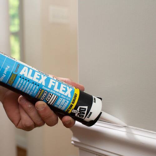 Molding and Trim Sealant, ALEX FLEX, Premium, White, 10.1 oz.