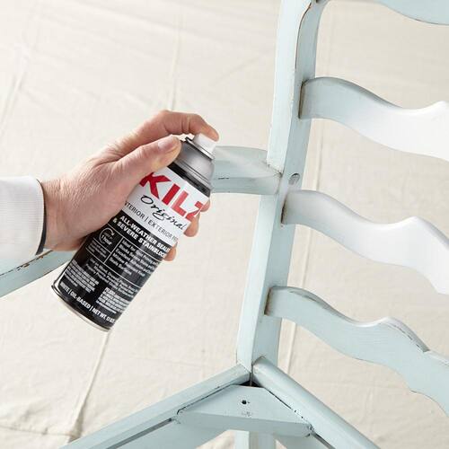 Interior and Exterior Primer, Sealer, and Stain Blocker Aerosol, Original, Oil-Based, White, 13 oz.