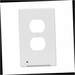 Wall Plate 1-Gang White Duplex Outlet with Built-In Nightlight