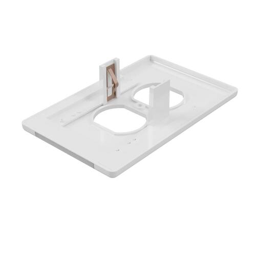 Wall Plate 1-Gang White Duplex Outlet with Built-In Nightlight