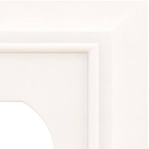 Wall Plate Single Duplex 1-Gang Derby White (1-Pack)