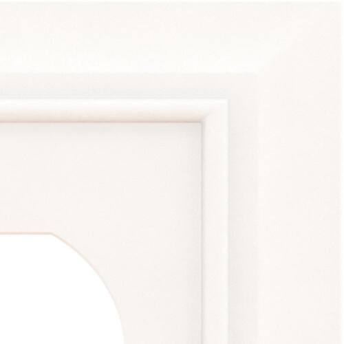 Wall Plate 1-Gang Single Duplex Architectural White (1-Pack)