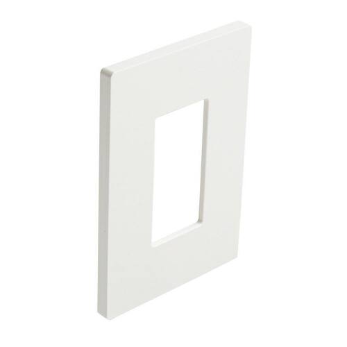 Plastic Wall Plate Decorator/Rocker White 1-Gang Maple Hill (1-Pack)