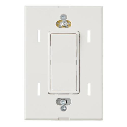 Plastic Wall Plate Decorator/Rocker White 1-Gang Maple Hill (1-Pack)