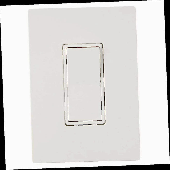 Outlet Wall Plate, Maple Hill 1-Gang White Decorator/Rocker Plastic Wall Plate (1-Pack)