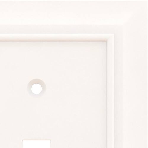 Switch Wall Plate Single 1-Gang White (1-Pack)