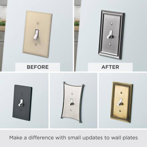 Switch Wall Plate Single 1-Gang White (1-Pack)