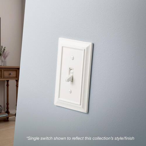 Switch Wall Plate Single 1-Gang White (1-Pack)