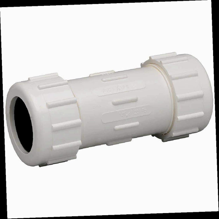 Compression Coupling PVC 3/4 in.