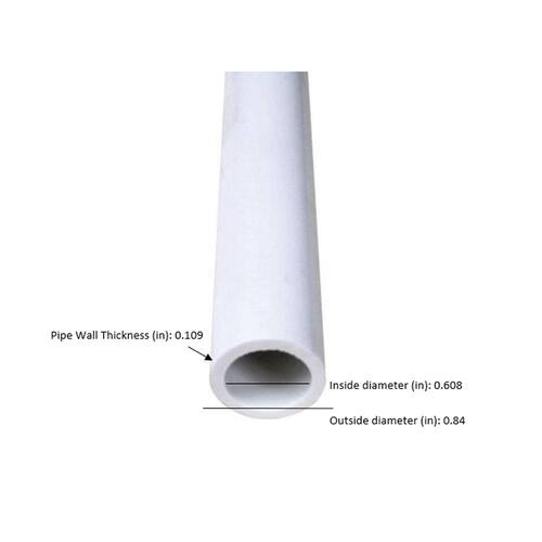 PVC Pipe Rigid Schedule 40 1/2 in. x 24 in.