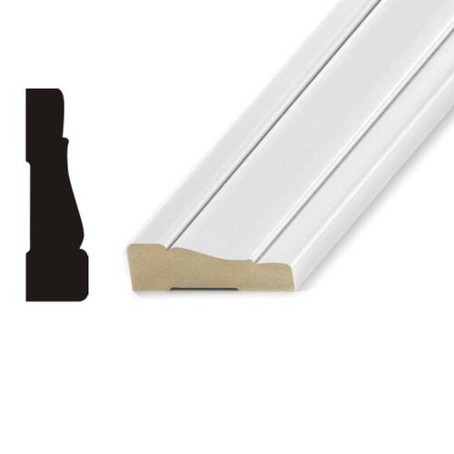 MDF Casing 5/8 in. x 2-1/4 in. x 7 ft. Primed Wood Colonial LWM356