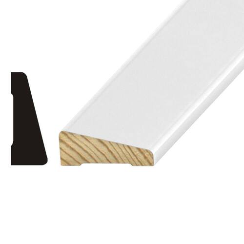 Wood Casing 5/8 in. D x 1-5/8 in. W Primed Pine Bevel, 17 ft.