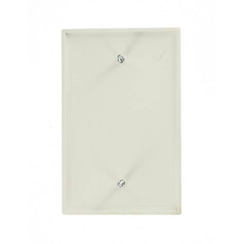 Wall Plate Blank Nylon White 1-Gang Midway (10-Pack)