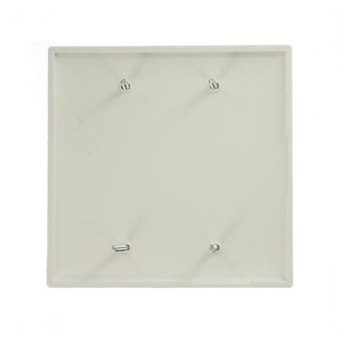 Wall Plate 2-Gang Blank White (1-Pack)