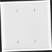 Wall Plate 2-Gang Blank White (1-Pack)