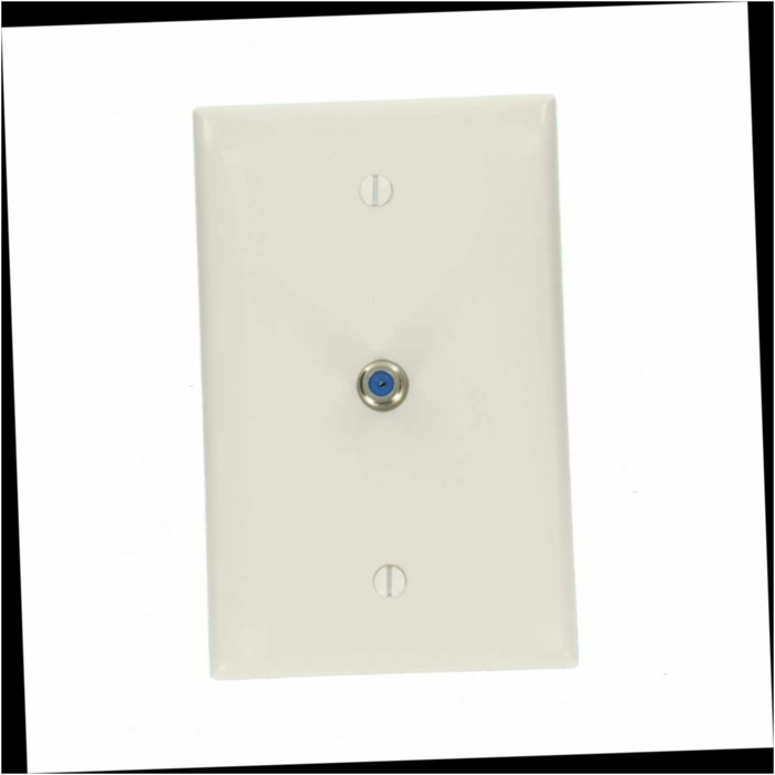 Wall Plate CATV 1-Gang Midway White