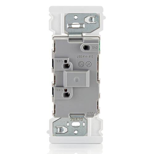 Single Pole Switch 15 Amp Decora Edge, White 10-Pack