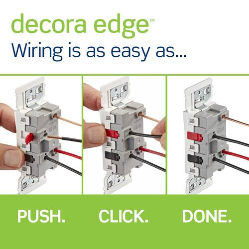 Switch 15 Amp 3-Way Decora Edge White 10-Pack