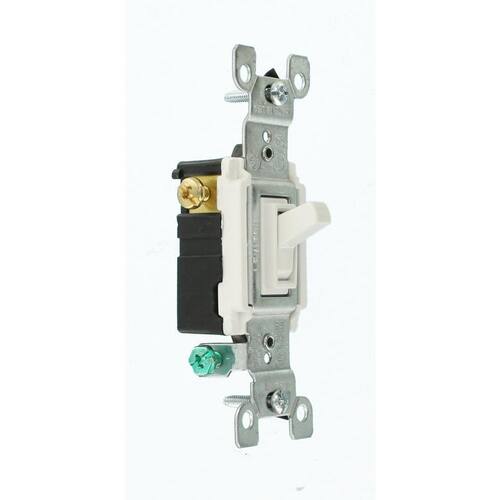 Toggle Switch 3-Way White 15 Amp (6-Pack)