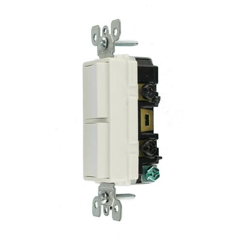 AC Combination Switch 15 Amp 3-Way, White Decora